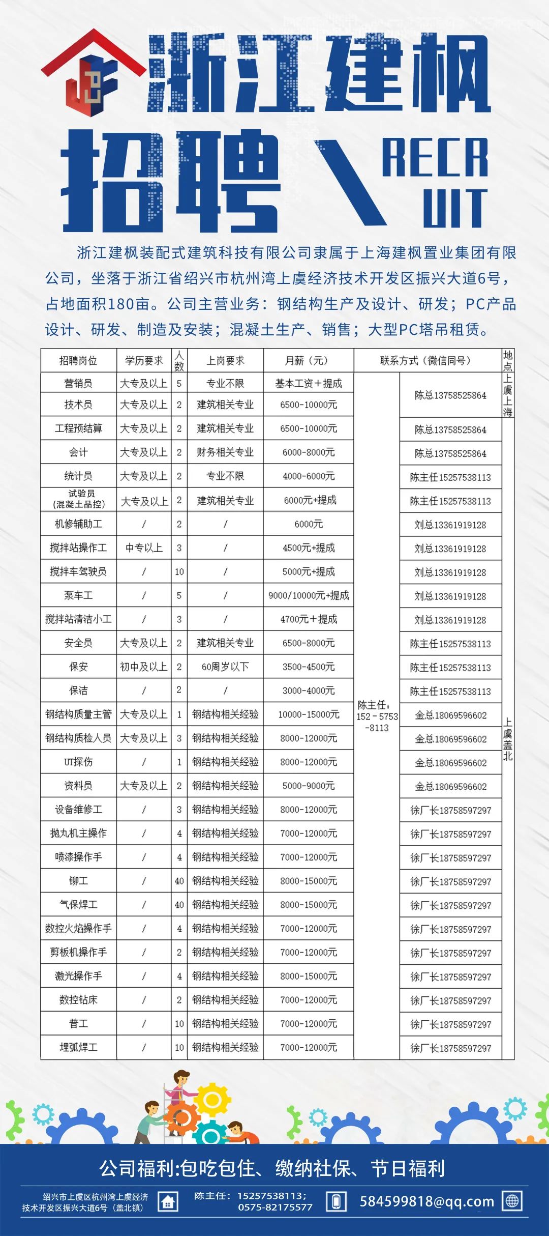 余姚泗门最新招聘启事公告