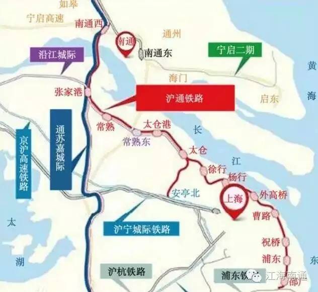 沪通铁路二期最新规划，沿江高速铁路新通道打造启动